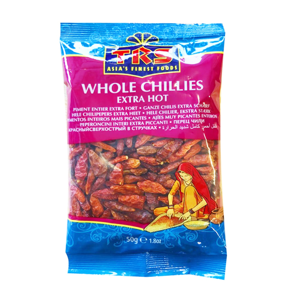 TRS Whole Chillies Extra Hot 50g- sukna moric- TRS Ganze Chilischoten Extra Scharf